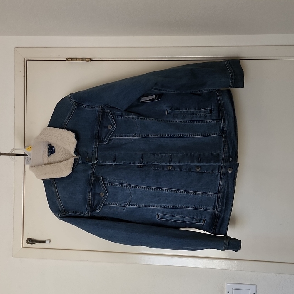 George Jean Jacket with Faux fur Sherpa Lining Size M- NWT